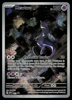 Pokemon Card - Mewtwo Scarlet & Violet Promo 052 Holo Illustration Rare - Image 1