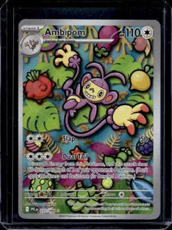 2025 Pokemon Phantasmal Flames Ambipom Illustration Rare #107/094 - Image 1