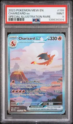 Pokemon TCG Charizard EX 199/165 PSA 9 Special Illustration - Image 3