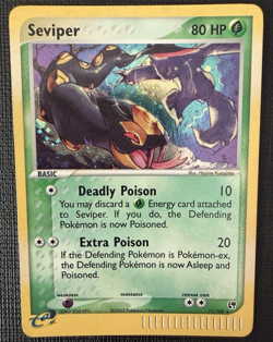 Pokemon TCG Seviper #11/100 EX Sandstorm Holo 2003 English E-Reader Nintendo - Image 1