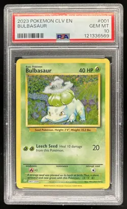 2023 Pokemon Classic Bulbasaur Venusaur & Lugia ex Deck #001/034 PSA 10 - Image 1