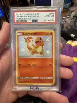 Charmander SV6/SV94 Hidden Fates Shiny Vault 2019 Pokemon TCG Sun & Moon PSA 10 - Image 1