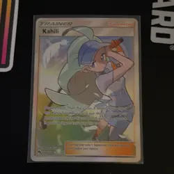 Pokemon Kahili Full Art Ultra Rare Trainer SM-Lost Thunder 201/214 Holo - Image 1