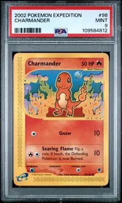 PSA 9 Charmander 098/165 Expedition Base Set Pokemon Card - Image 1