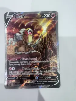 Pokemon TCG Entei V Crown Zenith: Galarian Gallery Gg36/Gg70 Holo Ultra Rare - Image 1