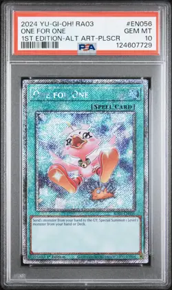 2024 YU-GI-OH! RA03-QUARTER CENTURY BONANZA #EN056 ONE FOR ONE PSA 10 - Image 1