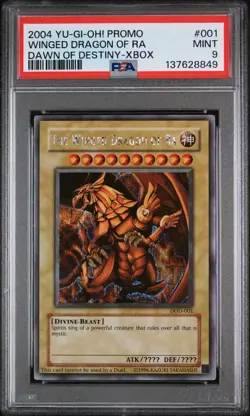 The Winged Dragon of Ra dod-001 PSA 9 Prismati Secret Rare Yu-Gi-Oh! - Image 1