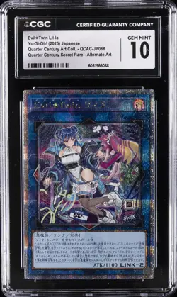 2025 YU-GI-OH! JPN QUARTER CENTURY ART COLLECTION SR EVIL TWIN LIL-LA CGC 10 GM - Image 1