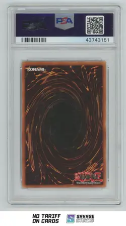 2002 Yu-Gi-Oh Legend/Blue Eyes 1st Edition M-Warrior #1 PSA 10 #LOB-076 - Image 2