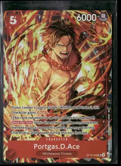 Portgas.D.Ace One Piece Promo Super Rare ST15-005 Foil - Image 1