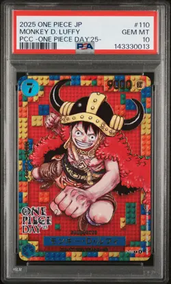 2025 ONE PIECE JPN PREMIUM COLLECTION ONE PIECE DAY'25 MONKEY D. LUFFY PSA 10 - Image 1