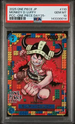 2025 ONE PIECE JPN PREMIUM COLLECTION ONE PIECE DAY'25 MONKEY D. LUFFY PSA 10 - Image 1