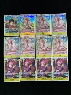 2025 One Piece TCG S-Chinese Monkey D. Luffy Jewelry Bonney SR Holo Lot*12 LU57 - Image 1
