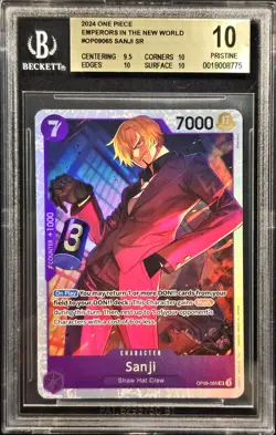 2024 One Piece Emperors in the New World #OP09065 Sanji BGS 10 - Image 1