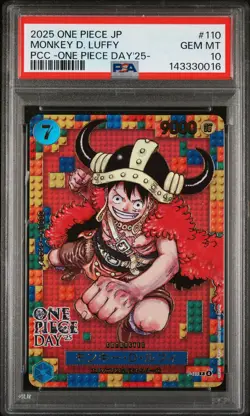 2025 ONE PIECE JPN PREMIUM COLLECTION ONE PIECE DAY'25 MONKEY D. LUFFY PSA 10 - Image 1