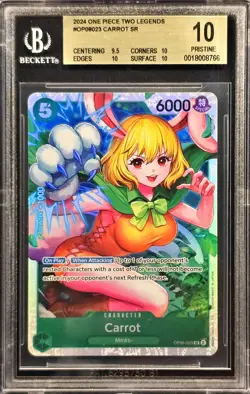 2024 One Piece Two Legends #OP08023 Carrot BGS 10 - Image 1