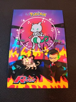 Bubble Mewtwo Giovanni Persian Crack Holo Team Rocket Card Database Peru Pokemon - Image 1