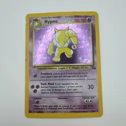 Pokemon TCG Hypno Fossil Holo Unlimited Rare Card 8/62 HP/DMG - Image 1