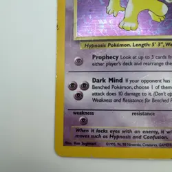 Pokemon TCG Hypno Fossil Holo Unlimited Rare Card 8/62 HP/DMG - Image 5