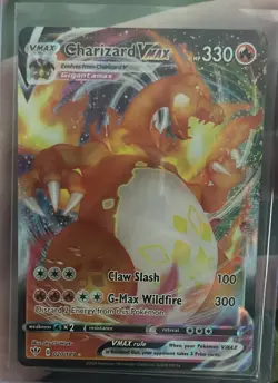 Pokemon TCG Charizard VMAX Darkness Ablaze Holo Ultra Rare Card 020/189 - Image 1