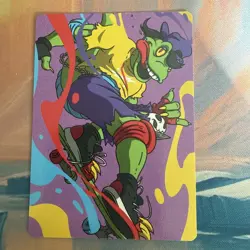 Mondo Gecko 26/54 - Art Series - Teenage Mutant Ninja Turtles MTG - Art Card NM - Image 1