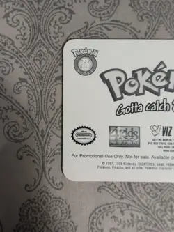 1997 Bulbasaur Pokemon Promo Card Viz Video Nintendo Rare Nm - Image 5
