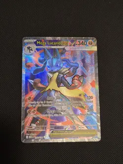 Pokemon TCG Mega Lucario EX 160/132 Ultra Rare Holo Card Mega Evolutions - Image 1