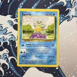 Squirtle 63/102 Pokemon Base Set Common Regular Raw Card - Image 1