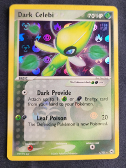 Dark Celebi 4/101 Reverse Holo Rare Hidden Legends Pokemon Card - Image 3