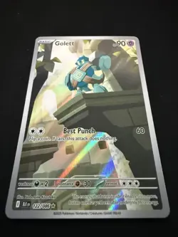 Golett #122/086 Black Bolt SV11 Holo Pokemon Card English Near Mint - Image 3