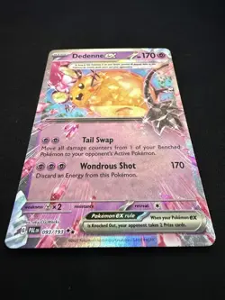 Dedenne ex 093/193 Paldea Evolved SV02 Double Rare Holo Pokemon Card NM - Image 3