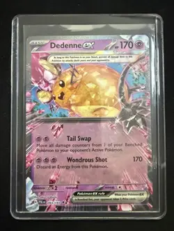 Dedenne ex 093/193 Paldea Evolved SV02 Double Rare Holo Pokemon Card NM - Image 5