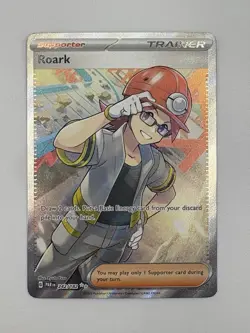 Pokemon TCG Roark 242/182 S&V: Paradox Rift Ultra Rare Card (NM Condition) - Image 1