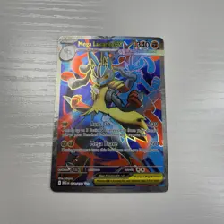 Mega Lucario ex Full Art 160/132 Pokemon Mega Evolution Holo Card 2025 *ERROR* - Image 1