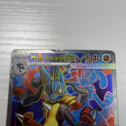 Mega Lucario ex Full Art 160/132 Pokemon Mega Evolution Holo Card 2025 *ERROR* - Image 2