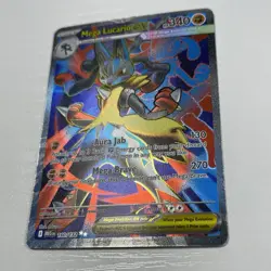 Mega Lucario ex Full Art 160/132 Pokemon Mega Evolution Holo Card 2025 *ERROR* - Image 3