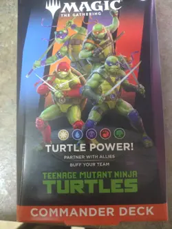 MTG Teenage Mutant Ninja Turtles- Turtle Power Commander Deck-New/Factory Sealed - Image 1
