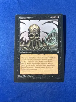 NECROPOTENCE LP+ Ice Age Original mtg Magic fast shipping - Image 1