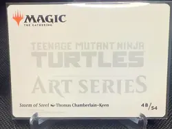 MTG - Art Series Teenage Mutant Ninja Turtles - Storm Of Steel Gold Stamped Art - Image 3