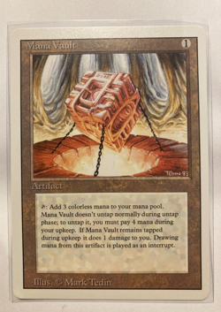 1994 Magic: The Gathering - Revised (3rd) - MANA VAULT - Rare - Unplayed - Image 1