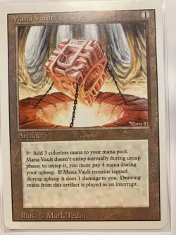 1994 Magic: The Gathering - Revised (3rd) - MANA VAULT - Rare - Unplayed - Image 2