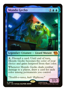 Mondo Gecko - Foil Teenage Mutant Ninja Turtles MTG - Image 1