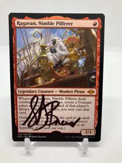 MTG Ragavan, Nimble Pilferer ARTIST PROOF Signed Modern Horizons only 50 made - Image 1
