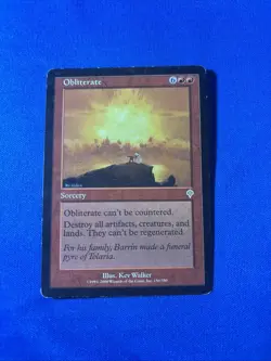 OBLITERATE LP- Invasion Original mtg Magic fast shipping - Image 1