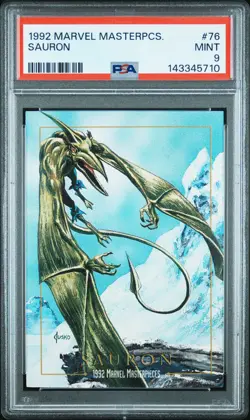 1992 MARVEL MASTERPIECES #76 SAURON PSA 9 - Image 1
