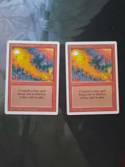 Magic the Gathering MTG - 2 x Red Elemental Blast - Revised - LP L3 - Image 1