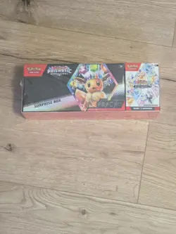 One Pokemon Prismatic Evolutions Surprise Box & One Booster Bundle (SingleCombo) - Image 1