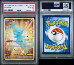 Pokemon 2021 Celebrations Mew Secret Rare Full Art PSA 10 #025/025 English TCG - Image 3