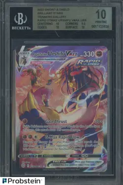 2022 Pokemon SWSH Brilliant Stars Rapid Strike Urshifu BGS 10 PRISTINE - Image 1