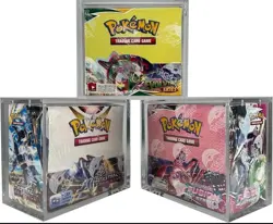 Pokemon Magnetic Booster Box Acrylic Case! Pokemon Card Protective Display! - Image 1